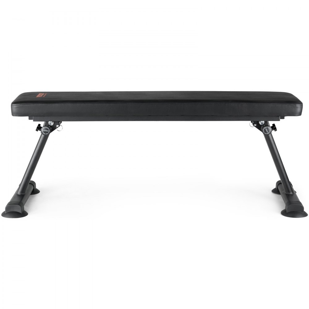 VEVOR Banco de Pesas Plano 116x42,5x43 cm Banco de Entrenamiento de Fuerza Plegable Carga de 454 kg para Ejercicios de Gimnasio en Casa Entrenamiento con Pesas Multiusos y Ejercicios Abdominales