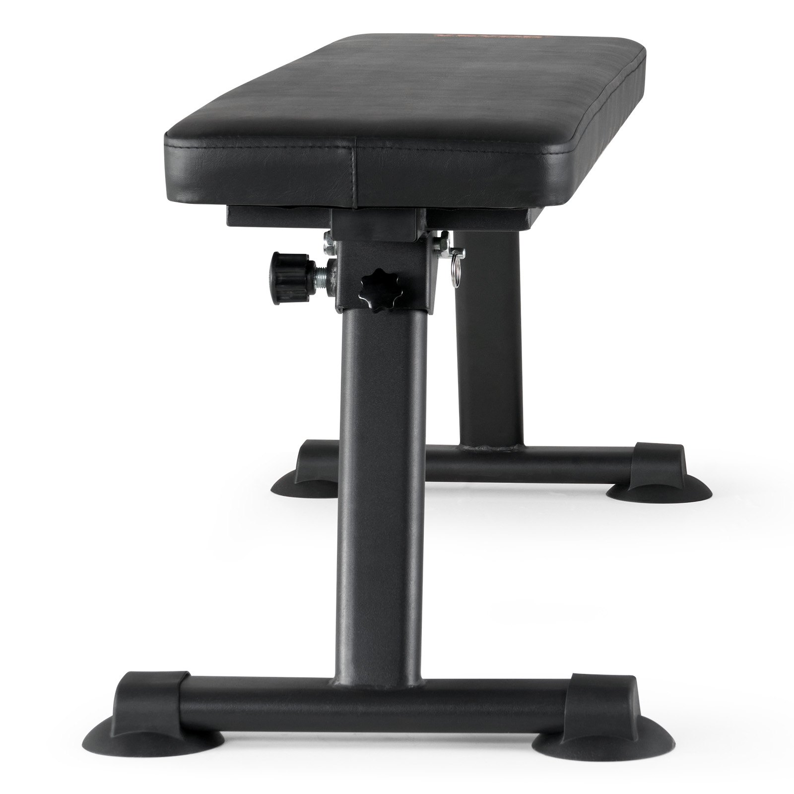VEVOR Banco de Pesas Plano 116x42,5x43 cm Banco de Entrenamiento de Fuerza Plegable Carga de 454 kg para Ejercicios de Gimnasio en Casa Entrenamiento con Pesas Multiusos y Ejercicios Abdominales