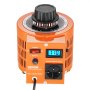 VEVOR Transformador de voltaje variable automático de 1000 VA, 3,3 A, entrada de 230 V, salida de 0-300 V, regulador de voltaje de CA LCD 4 fusibles, interruptor de control térmico para oficina