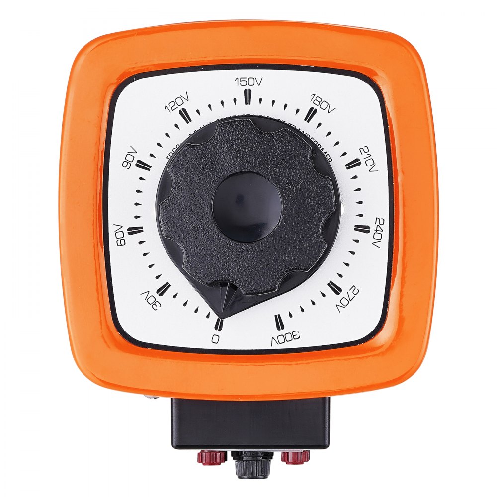 VEVOR Transformador de voltaje variable automático de 500 VA, 1,7 A, entrada de 230 V, salida de 0-300 V, regulador de voltaje de CA 4 fusibles, interruptor de control térmico para oficina industrial