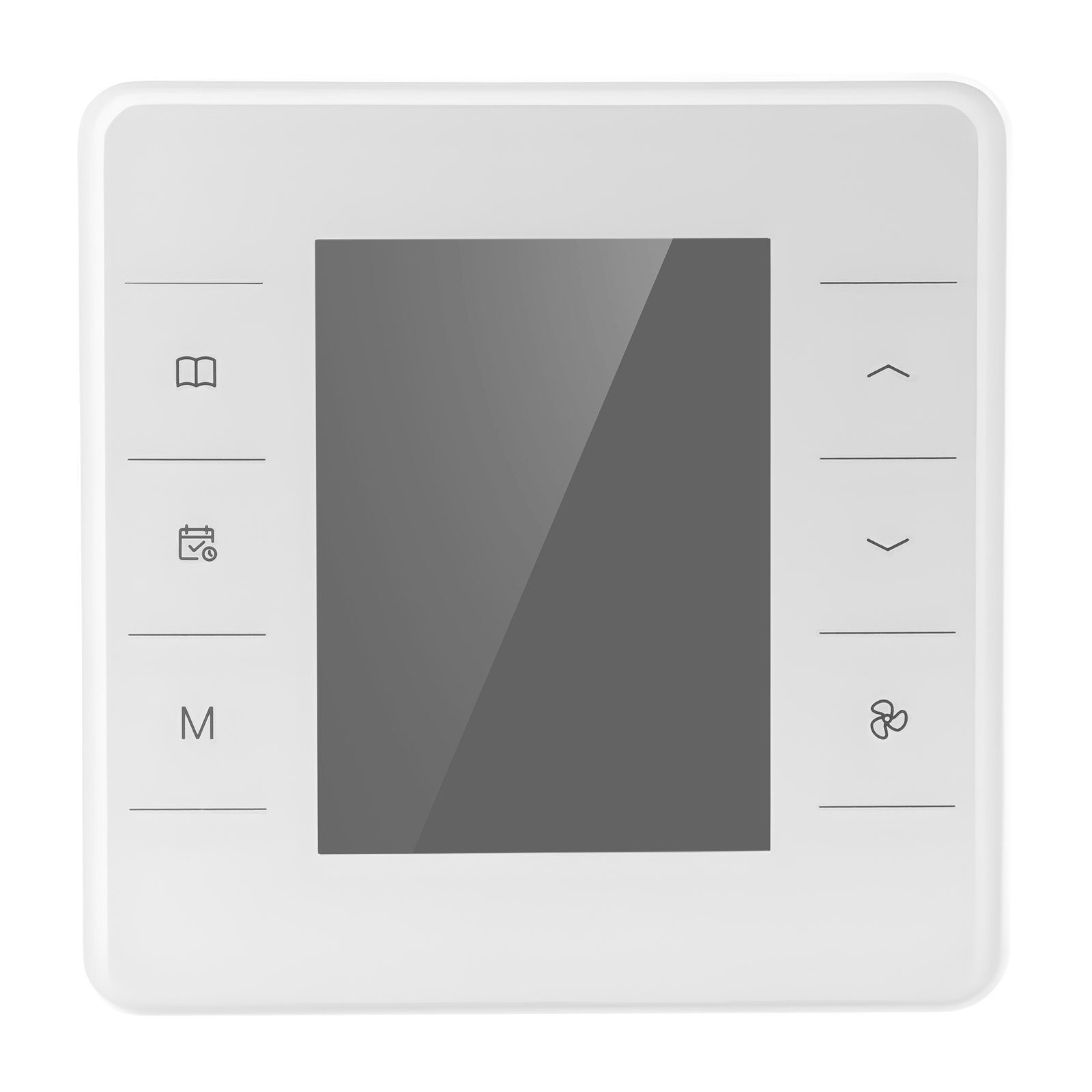 VEVOR Termostato Programable de 7 Días para Bomba de Calor, Aire Acondicionado y Suelo Radiante, Pantalla LED Retroiluminada, Amplio Rango de Temperatura de 5 a 37 °C, Blanco, 163 x 160 x 48 mm