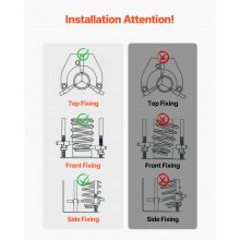 VEVOR Compresor de Puntal Ajustable para Resortes Helicoidales de Hasta 1,4 T