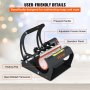 VEVOR Prensa Térmica para Tazas 560 W 325 ml 887 ml Prensa de Tazas 0-428℉ Negro Máquina de Prensado de Tazas 0-999 s para Transferir Imágenes Coloridas a Tazas de Cerámica, Tazas de Café y Vasos