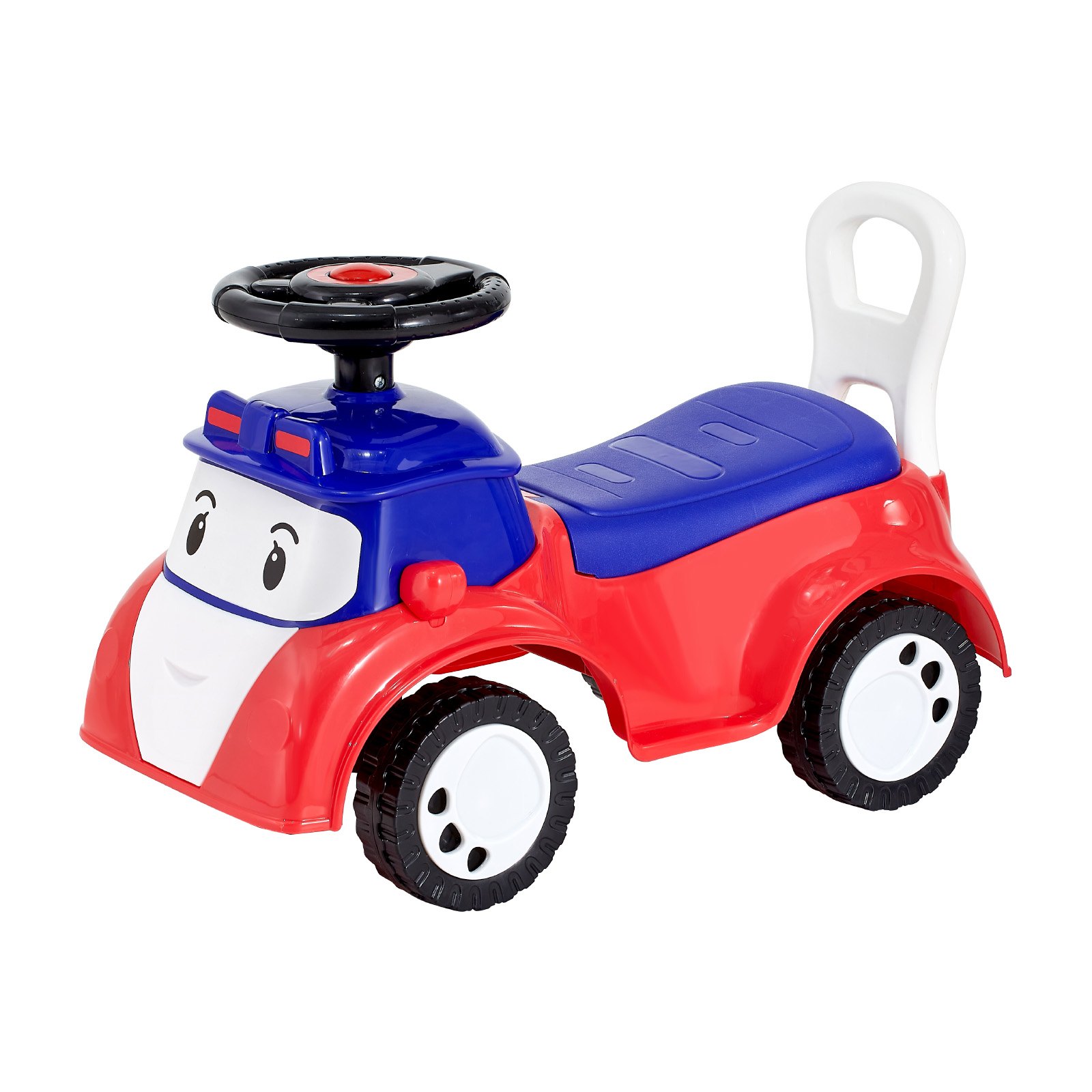 VEVOR Coche Correpasillos, 620 x 275 x 395 mm, Correpasillos para Niños con Música y Espacio de Almacenamiento Bajo el Asiento, Capacidad de Carga de 25 kg, Andador para Niños de 19 a 36 Meses, Rojo