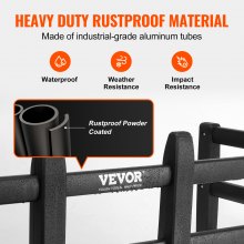VEVOR Extensión de Plataforma de Camioneta Retráctil 141-172,5x53x47 Extensión de Plataforma de Carga de Aleación de Aluminio para Cargas Voluminosas Compatible con Ford Super Duty Toyota Tundra GMC