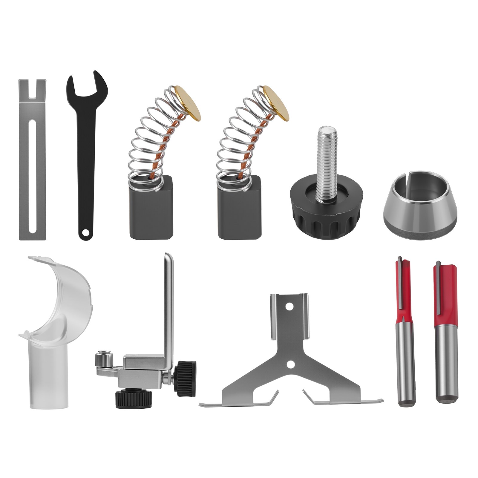 VEVOR Kit de Enrutador Compacto de Arranque Suave de 710 W con Velocidad 10.000-30.000 RPM Fresadora de Madera Rebajadora Eléctrica multifunción con base de refrigeración y base inclinada y base Offset