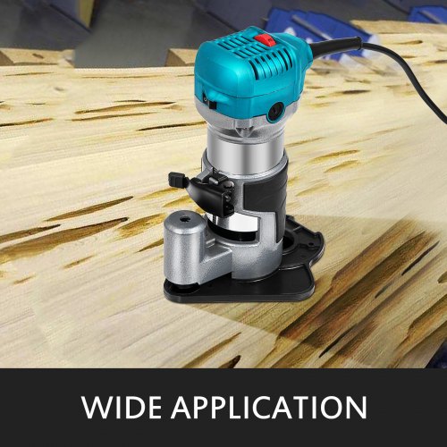 VEVOR Fresadora de mano eléctrica para madera Velocidad variable a 30,000 Rpm 710 W Fresadora de madera Enrutador Herramienta de fresadora con Arranque