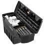 VEVOR Caja de Herramientas 25 L, ABS Impermeable, para Caja de Camioneta, Compatible con Dodge Ram 1500 2019-2023, Lado del Conductor Izquierdo, Se Requiere Perforación, con Cerradura y Llave, Negro
