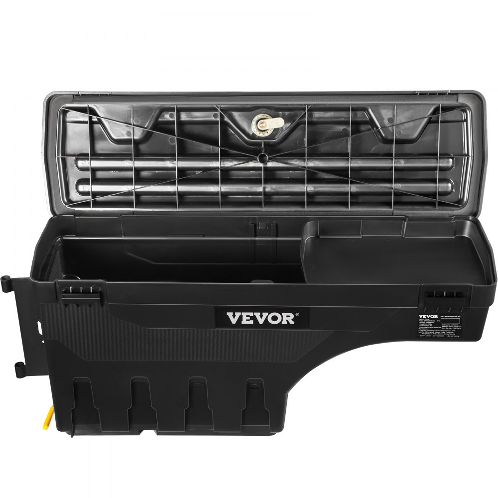 VEVOR Caja de herramientas para camión, capacidad 25l, organizador de maletero de coche, material de ABS y acero al carbono, caja de almacenamiento