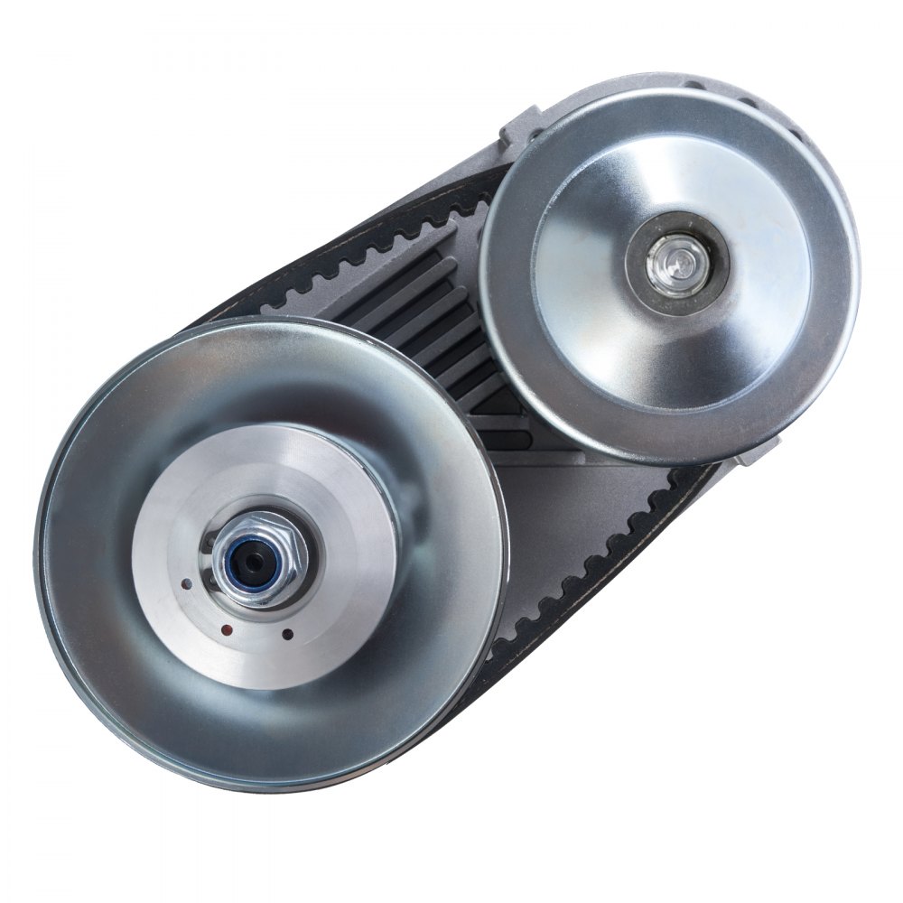 VEVOR Embrague de Transmisión Compatible con Motores de 2-8 HP Kit de Embrague de Karting de Alta Resistencia 2000 RPM con Ruedas de Diseño Asimétrico y Correa de Goma Resistente, 320 x 170 x 230 mm