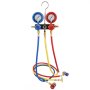 VEVOR Bomba de Vacío Aire Acondicionado 113 L/min Bomba de Vacío HVAC 180 W con Kit Manómetros y Manguera de Goma Tricolor 1440 rpm Bolsa de Transporte para R134a Aire Acondicionado Frigorífico Coche