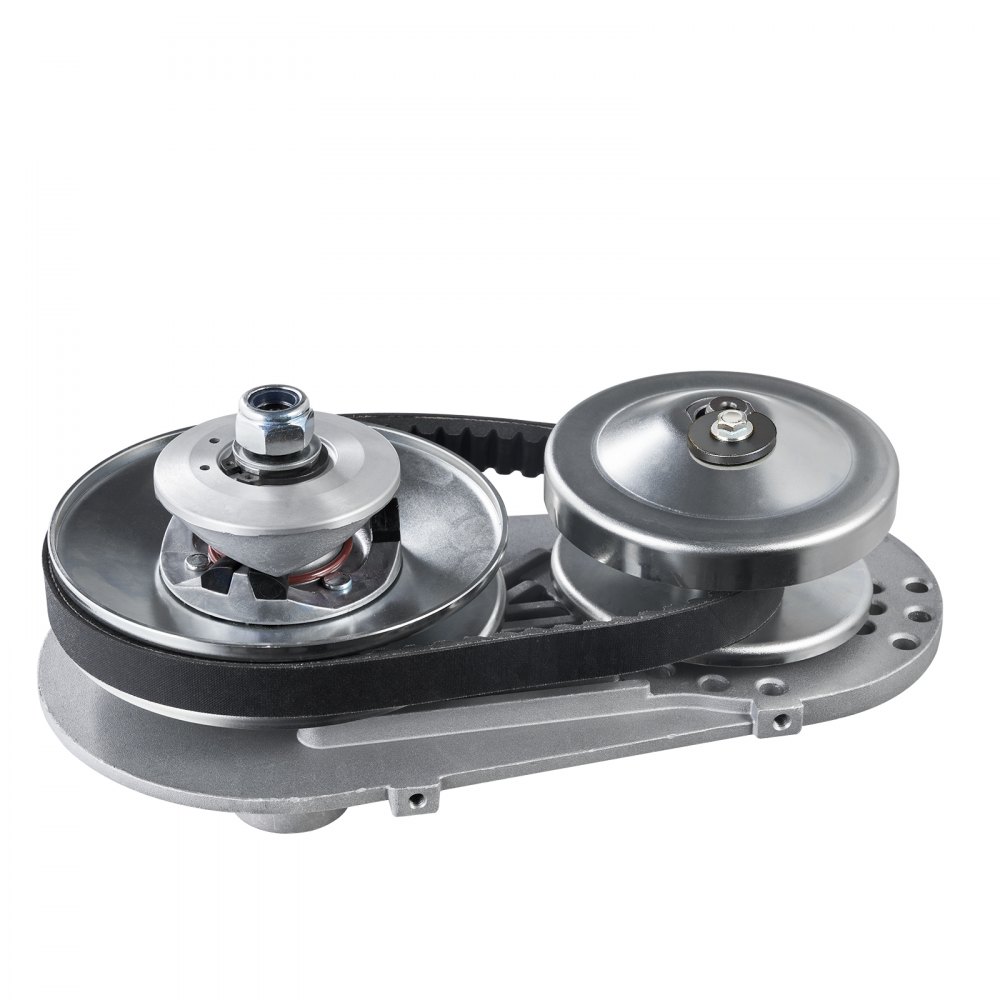 VEVOR Embrague de Transmisión Compatible con Motor de 2-8 HP, Kit de Embrague de Alta Resistencia 2000 RPM, con Ruedas de Diseño Asimétrico y Correa de Goma, para Mini Moto, 320 x 170 x 230 mm