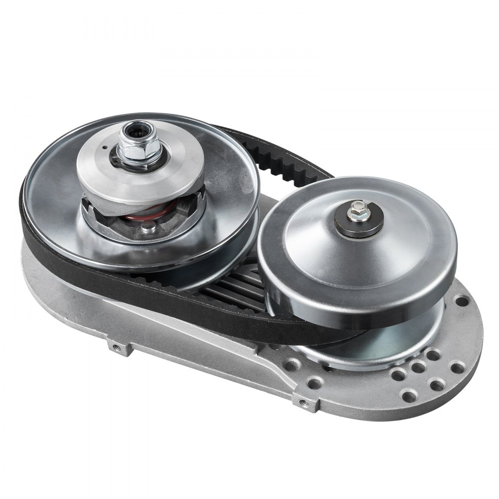 VEVOR Embrague de Transmisión Compatible con Motor de 2-8 HP, Kit de Embrague de Alta Resistencia 2000 RPM, con Ruedas de Diseño Asimétrico y Correa de Goma, para Mini Moto, 320 x 170 x 230 mm