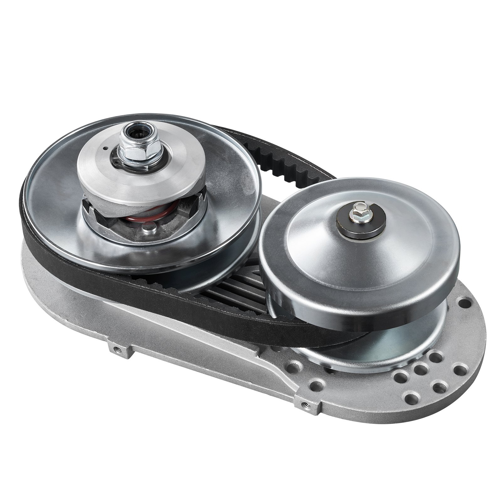 VEVOR Embrague de Transmisión Compatible con Motor de 2-8 HP, Kit de Embrague de Alta Resistencia 2000 RPM, con Ruedas de Diseño Asimétrico y Correa de Goma, para Mini Moto, 320 x 170 x 230 mm
