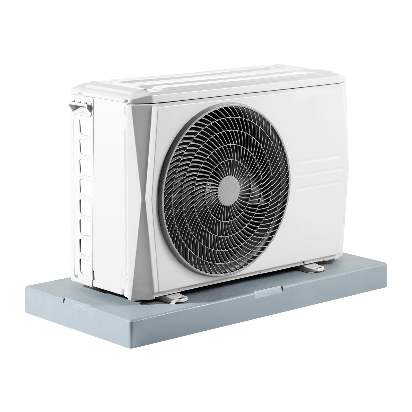 VEVOR Almohadilla para Aire Acondicionado sin Conductos 9000-36000 BTU Base Universal para Minisplit 96x46x7,4 cm Almohadilla Antivibración de Plástico para Condensadores Exteriores Carga de 181 kg