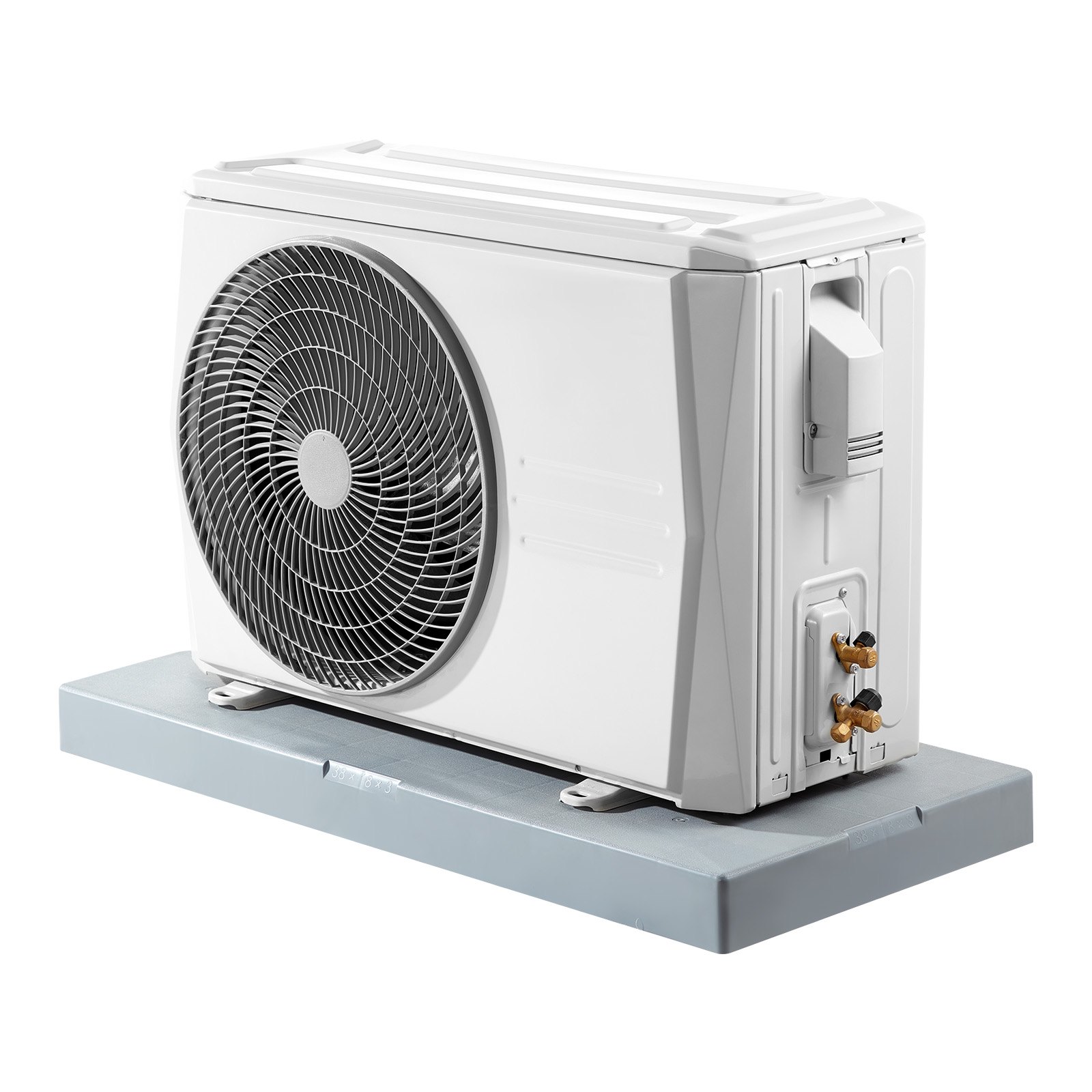 VEVOR Almohadilla para Aire Acondicionado sin Conductos 9000-36000 BTU Base Universal para Minisplit 96x46x7,4 cm Almohadilla Antivibración de Plástico para Condensadores Exteriores Carga de 181 kg