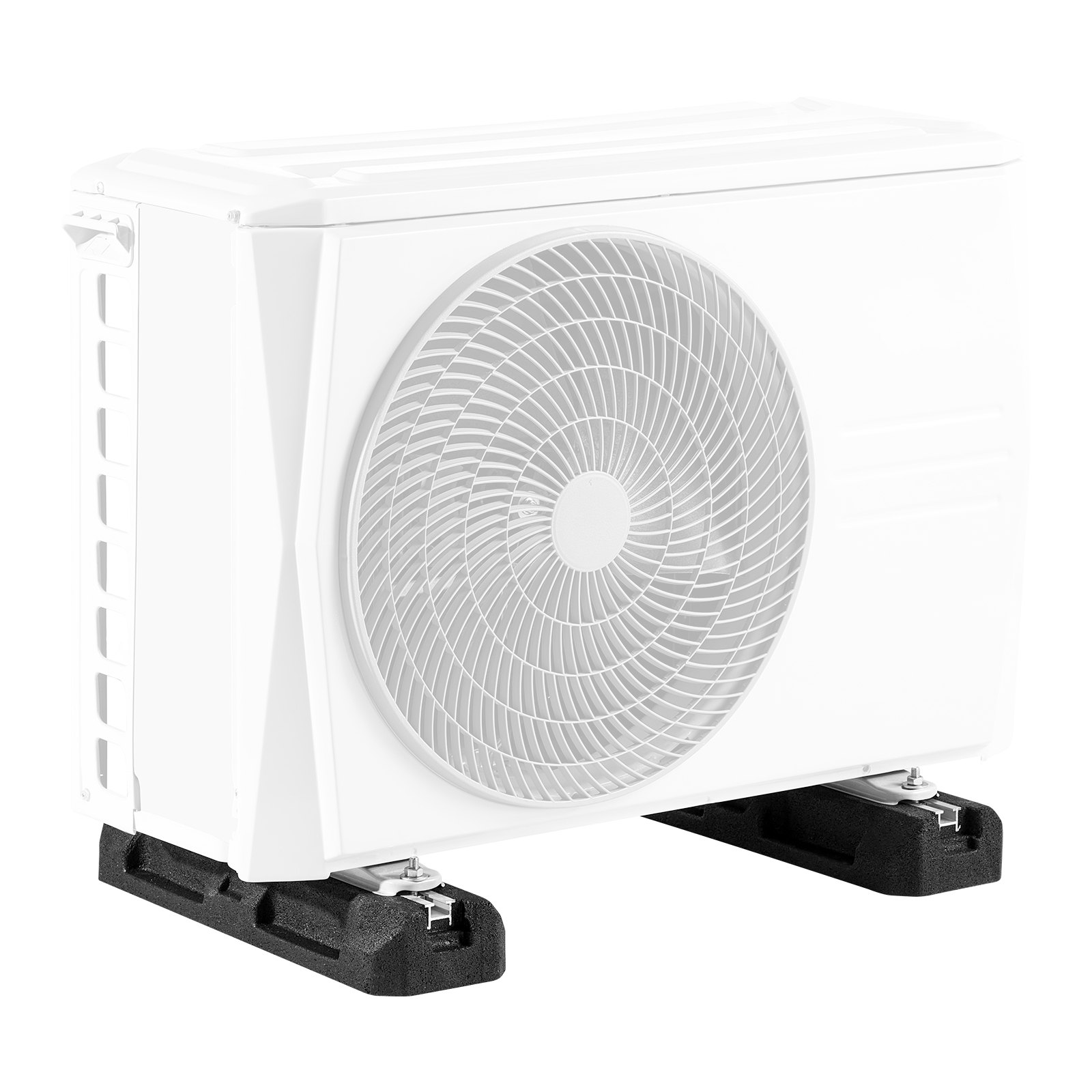 VEVOR Kit de Base de Suelo para Aire Acondicionado Minisplit Base de Suelo para Sistemas de Bomba de Calor 9000-36000 BTU Almohadillas Antivibración de Goma Alta Resistencia Carga Máxima de 1000 kg
