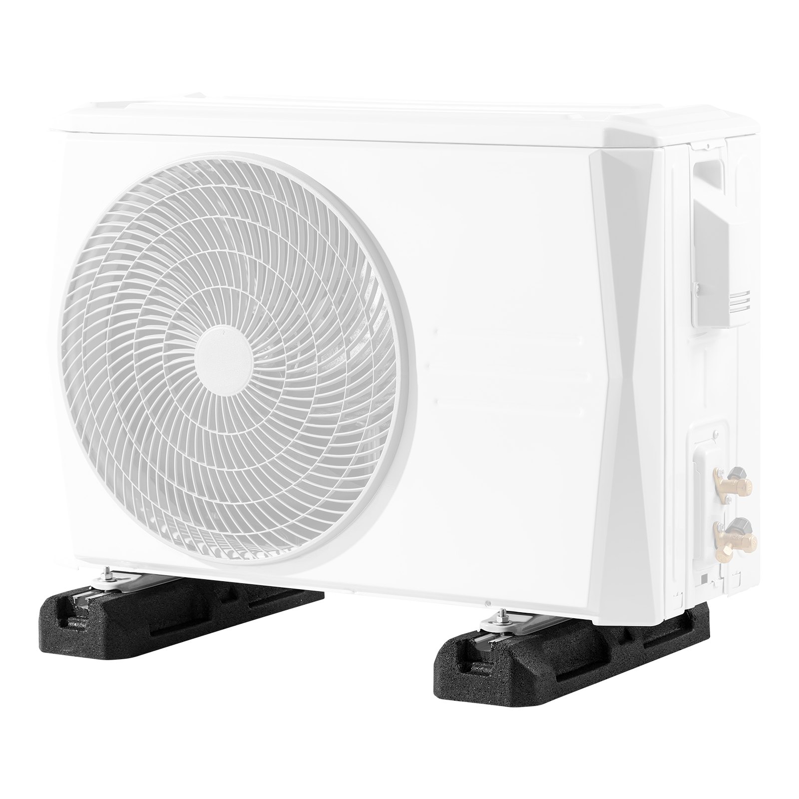 VEVOR Kit de Base de Suelo para Aire Acondicionado Minisplit Base de Suelo para Sistemas de Bomba de Calor 9000-36000 BTU Almohadillas Antivibración de Goma Alta Resistencia Carga Máxima de 1000 kg