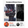 VEVOR Bolsa de Herramientas de 410 mm con 33 Bolsillos, Apertura Superior, Bolsa Organizadora Portátil con Correa Ajustable, Base, Asa, Cremallera Grande para Mecánicos Contratistas Electricistas