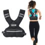 VEVOR Chaleco con Peso Ajustable de 5-9,1 kg Unisex Entrenamiento Fuerza Carrera