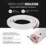 VEVOR Tubo de Cobre Aire Acondicionado con Cable de Conexión 610 x 610 x 50 mm