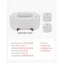 VEVOR Conducto Refrigerante de Cobre Largo de 15,24 m, Tubo de Cobre Aislado Diámetro Exterior 6,4 mm y 12,7 mm, para Sistema de Mini-split de Aire Acondicionado, Tubo de Bobina Aislante de PE