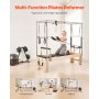 VEVOR Reformer Máquina de Pilates de Madera para Gimnasio en Casa Equipo de Entrenamiento de Fuerza con Doble Resistencia Caja Reformadora Tabla de Salto para Avanzados Principiantes 240x86x213 cm