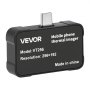 VEVOR Cámara Térmica para Android e iOS, Cámara Infrarroja con Lente Macro, Termográfica, Rango -20 a 550 °C, Resolución IR 256x192, Superresolución 512x384 TISR, 25 Hz para Móvil Inspección Eléctrica