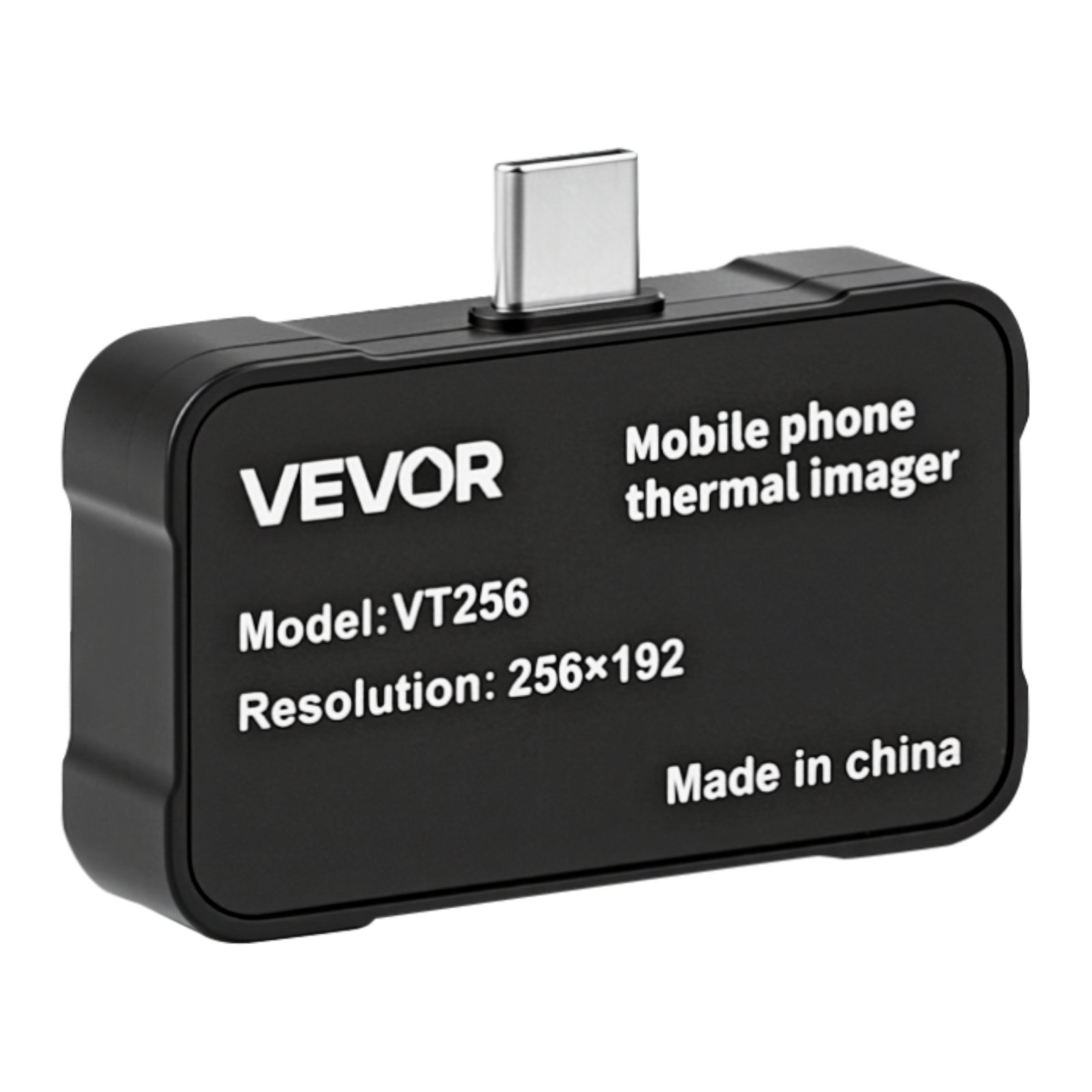 VEVOR Cámara Térmica para Android e iOS, Cámara Termográfica, Infrarroja, Resolución IR 256x192, Superresolución 512x384 TISR, Rango -20 a 550 °C, 25 Hz para Móvil Inspección Eléctrica HVAC Fontanería