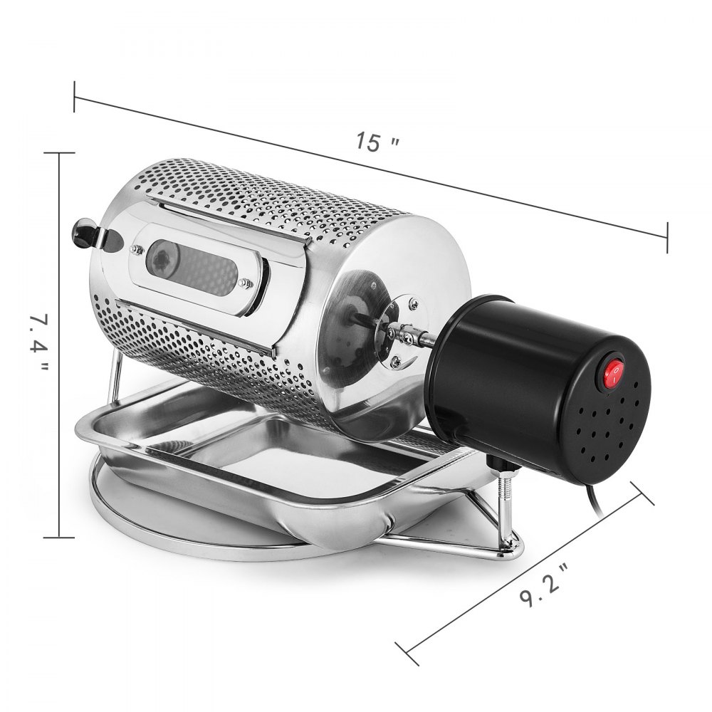 Tostadores De Café 250g/vez Eléctrico 40w Para Hornear Café En Grano Inoxidable