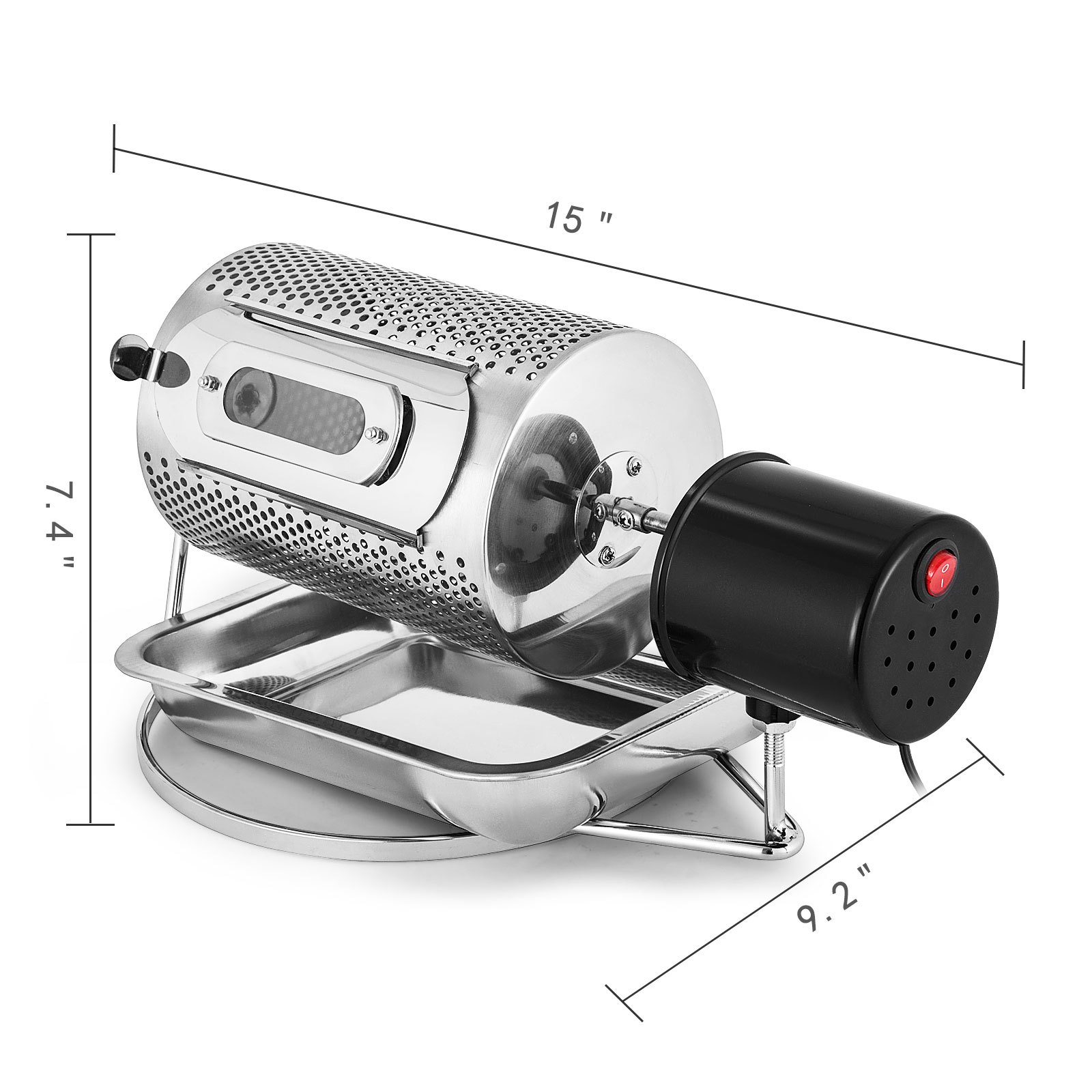 Tostadores De Café 250g/vez Eléctrico 40w Para Hornear Café En Grano Inoxidable
