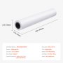 VEVOR Large Format Paper Plotter Paper 45.7 mx 609.6 mm 4 Rolls CAD Bond Rolls with 50.8 mm Core, Drawing Rolls for CAD Drawings, Technical Plans, GIS Maps and Architectural Designs