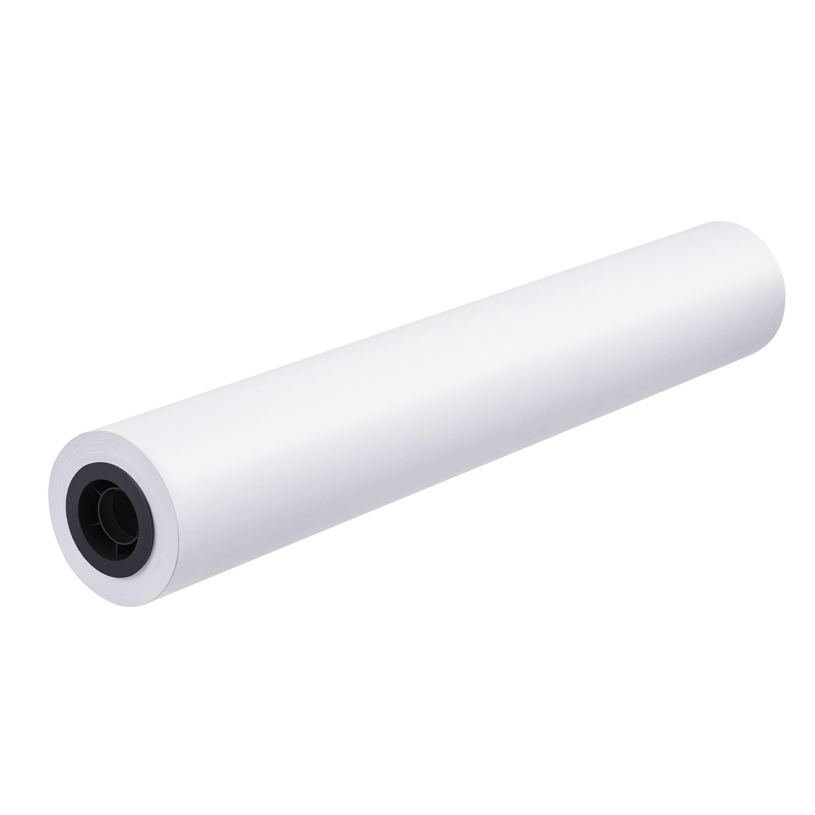 VEVOR Papel de Formato 80 g/㎡ Ancho de 609,6 mm Longitud de 45,7 m 6 Rollos de Papel Bond CAD con Núcleo de 50,8 mm Rollos de Papel Bond para Trazador para Dibujos CAD, Planos de Ingeniería, Blanco