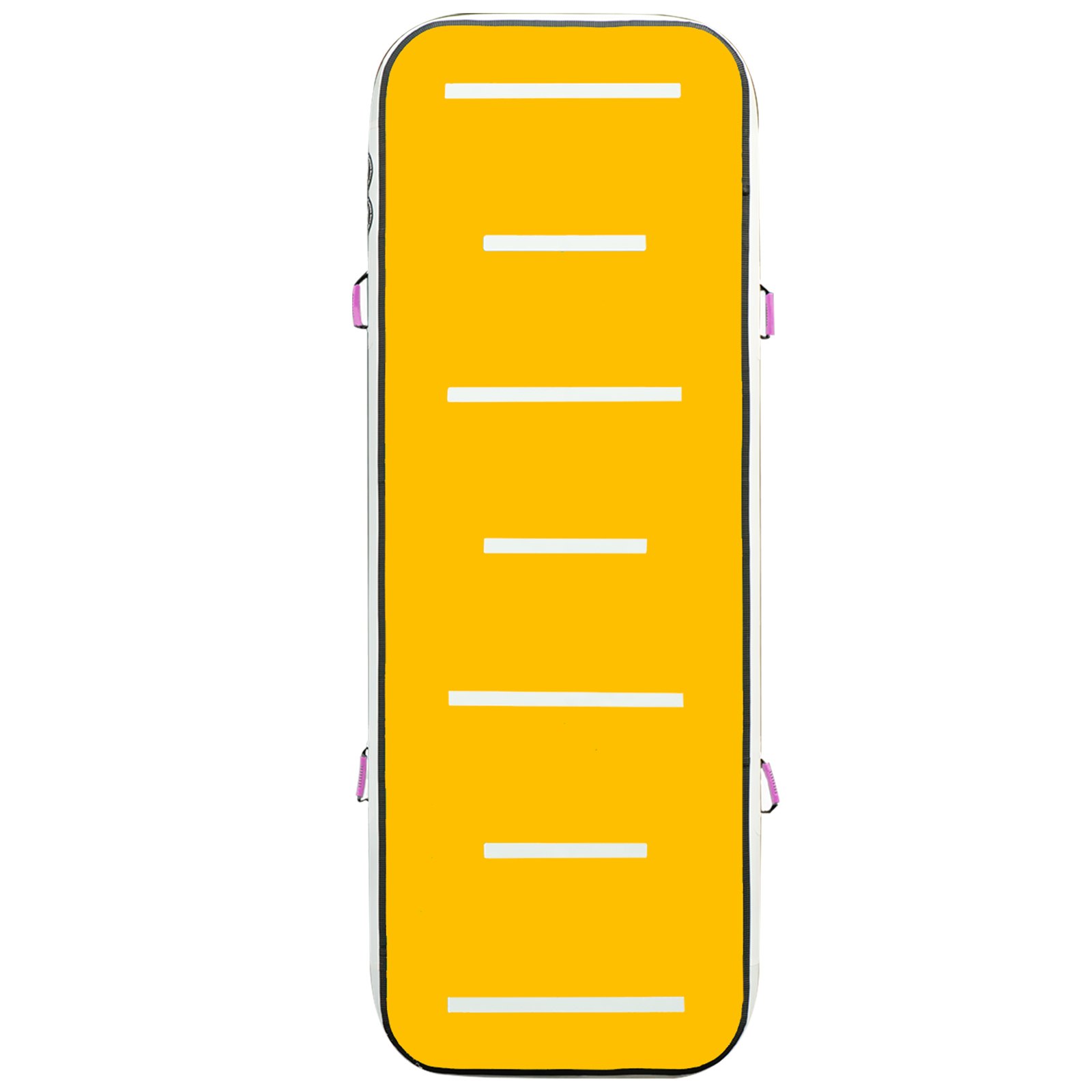 VEVOR Colchoneta de Ejercicios Gimnasia 300x100x10CM Colchonetas Gimnasio 300x100x10CM Alfombra Inflable Colchoneta Inflable de Gimnasia Alfombra de Entrenamiento sin Bomba Rojo y Amarillo