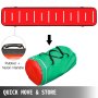 Alfombrilla Hinchable Colchoneta Inflable 600x100x10CM Pista de Aire para Gimnasia sin Bomba para Yoga Entrenamiento Rojo y Verde