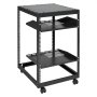 VEVOR 15U Open Frame Server Rack, 15"-40" Adjustable Depth, Freestanding or Wall-Mounted Network Server Rack, 4-Post AV Rack with Casters, Provides Space for Your Entire Network IT
