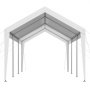 VEVOR Carport, 3.05x6.09x2.87 m Car Shelter, Tent Garage, Garage Tent, Galvanized Car Shelter, UV-Resistant, Year-Round Protection, Storage Shed for Car, Boat, Motorcycle, White