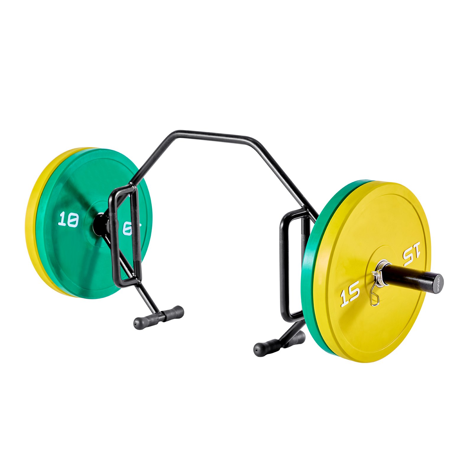 VEVOR Trap Bar Hex Bar, Open-Ended Frame Hex Barbell, 50mm 360 kg Capacity Shrug Bars with Knurled Grips, Weightlifting and Strength Training Equipment, Home Gym for Squats Deadlifts Shoulder Press