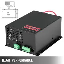 VEVOR Fuente de Alimentación Láser Co2, Suministros de Grabado Láser, 100W, Caja de Alimentación Láser