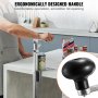 VEVOR Abrelatas, Abrelatas Manual de Sobremesa para Latas de hasta 40 cm de Altura, Acero Fundido, Altura Ajustable con Tornillos, para Restaurantes y Tiendas de Comestibles, 235 x 100 x 740 mm
