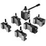Vevor 6 Pcs Cambio Rápido De Herramientas Para Torno De 300 Mm Tipo Pistón Acero