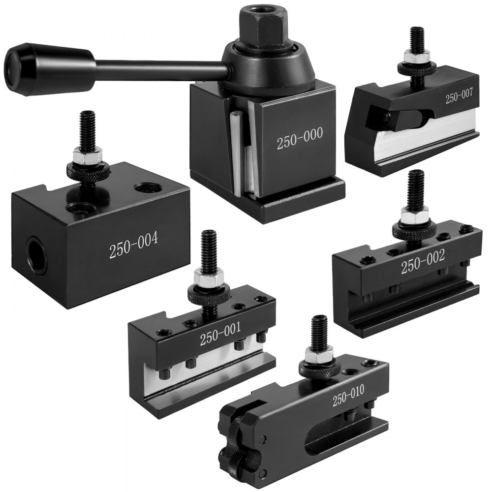 Vevor 6 Pcs Cambio Rápido De Herramientas Tipo Cuña Para Tornos De 200 Mm Acero
