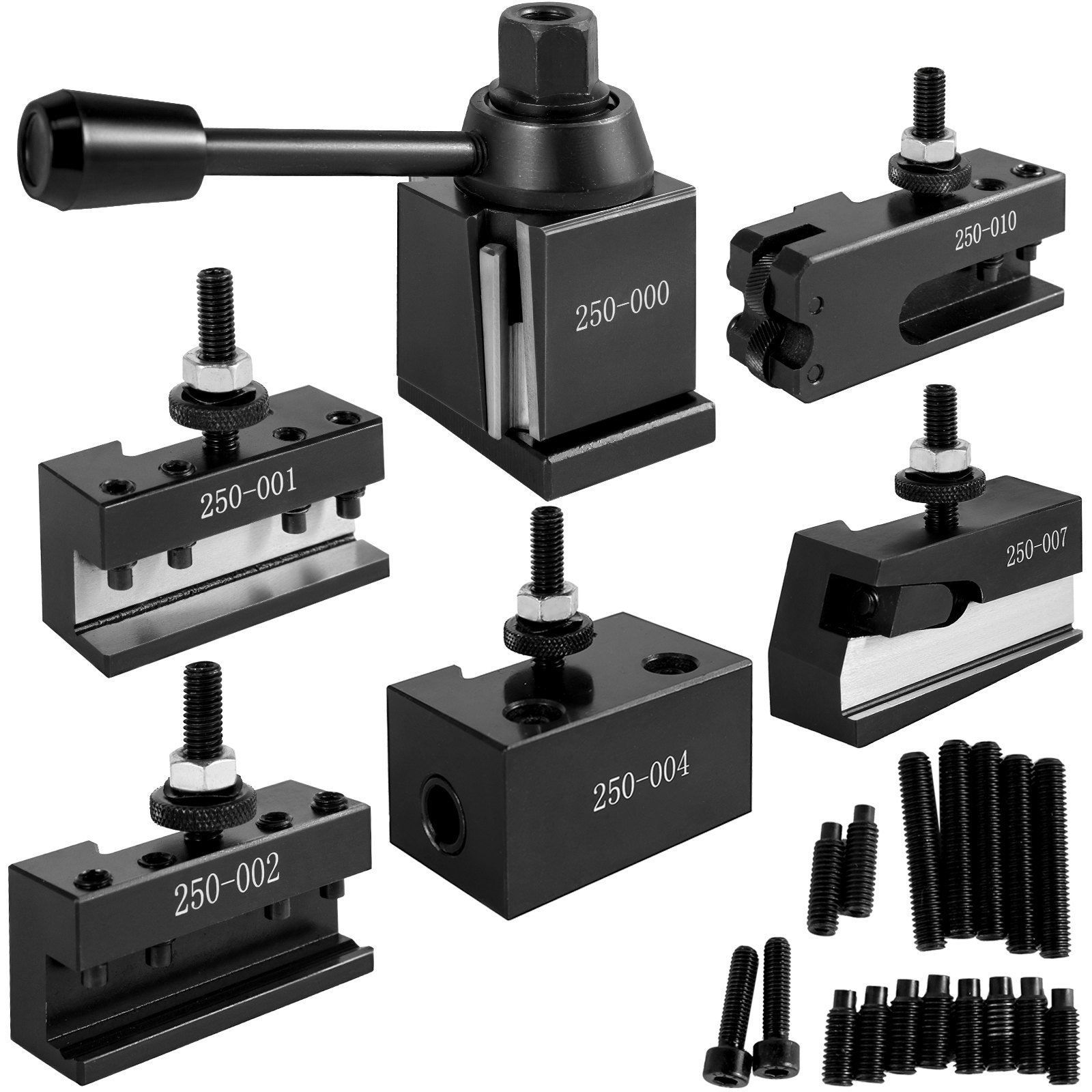 Vevor 6 Pcs Cambio Rápido De Herramientas Tipo Cuña Para Tornos De 200 Mm Acero