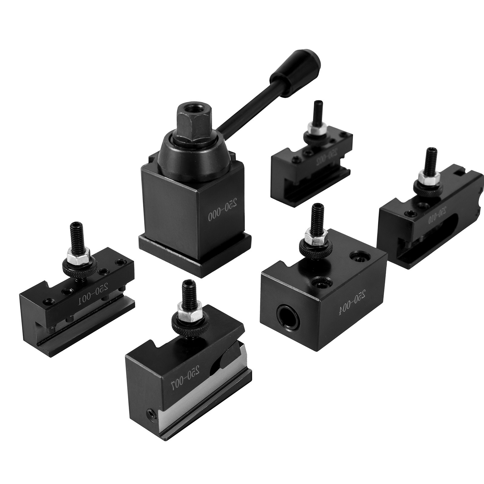 Vevor 6 Pcs Cambio Rápido De Herramientas Tipo Cuña Para Tornos De 200 Mm Acero