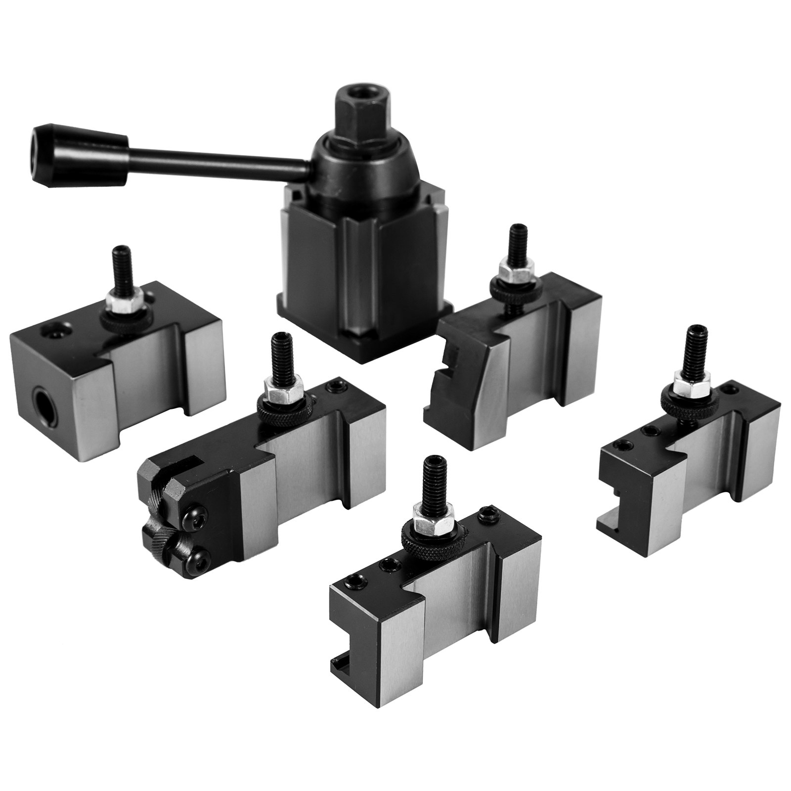 Vevor 6 Pcs Cambio Rápido De Herramientas Tipo Cuña Para Tornos De 200 Mm Acero