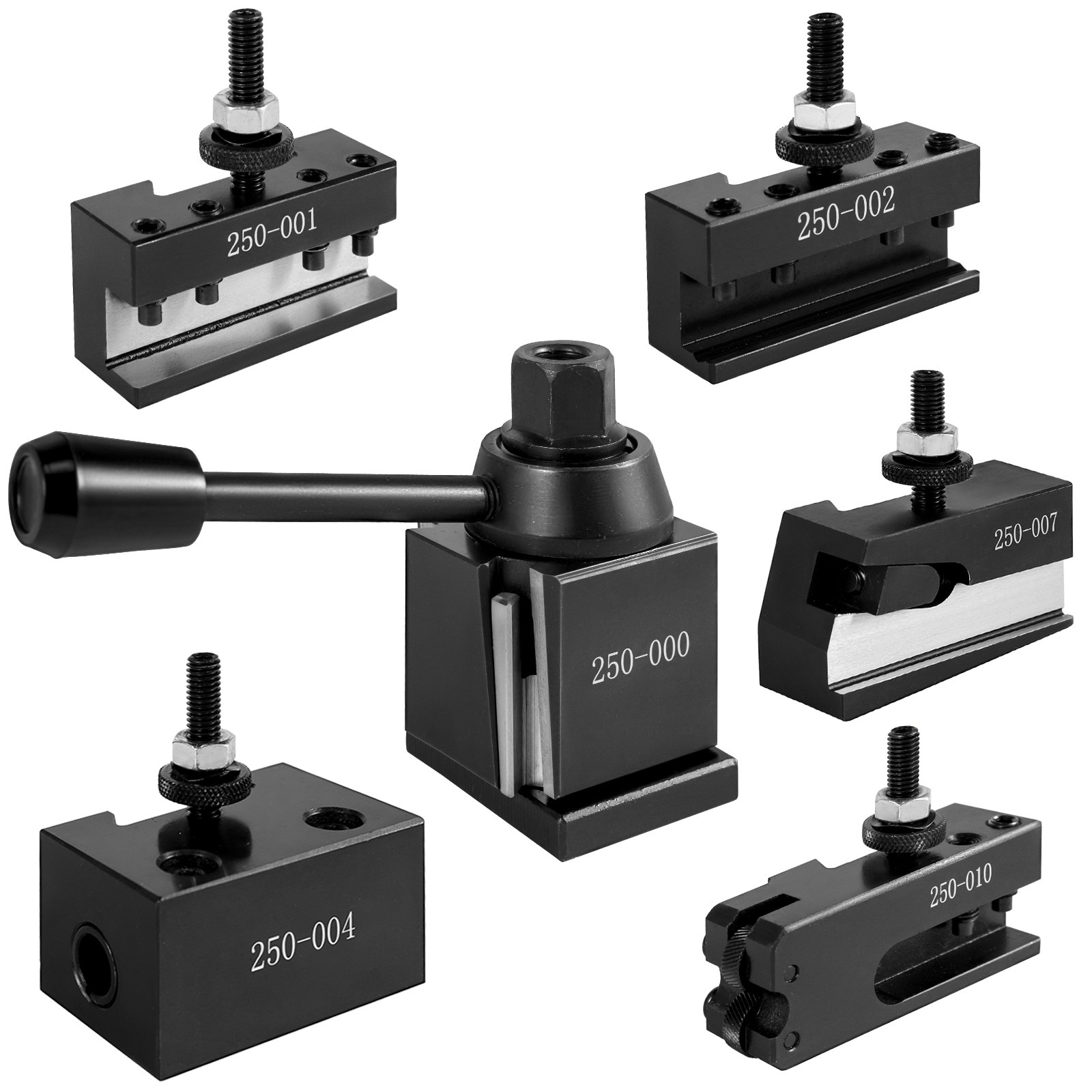 Vevor 6 Pcs Cambio Rápido De Herramientas Tipo Cuña Para Tornos De 200 Mm Acero