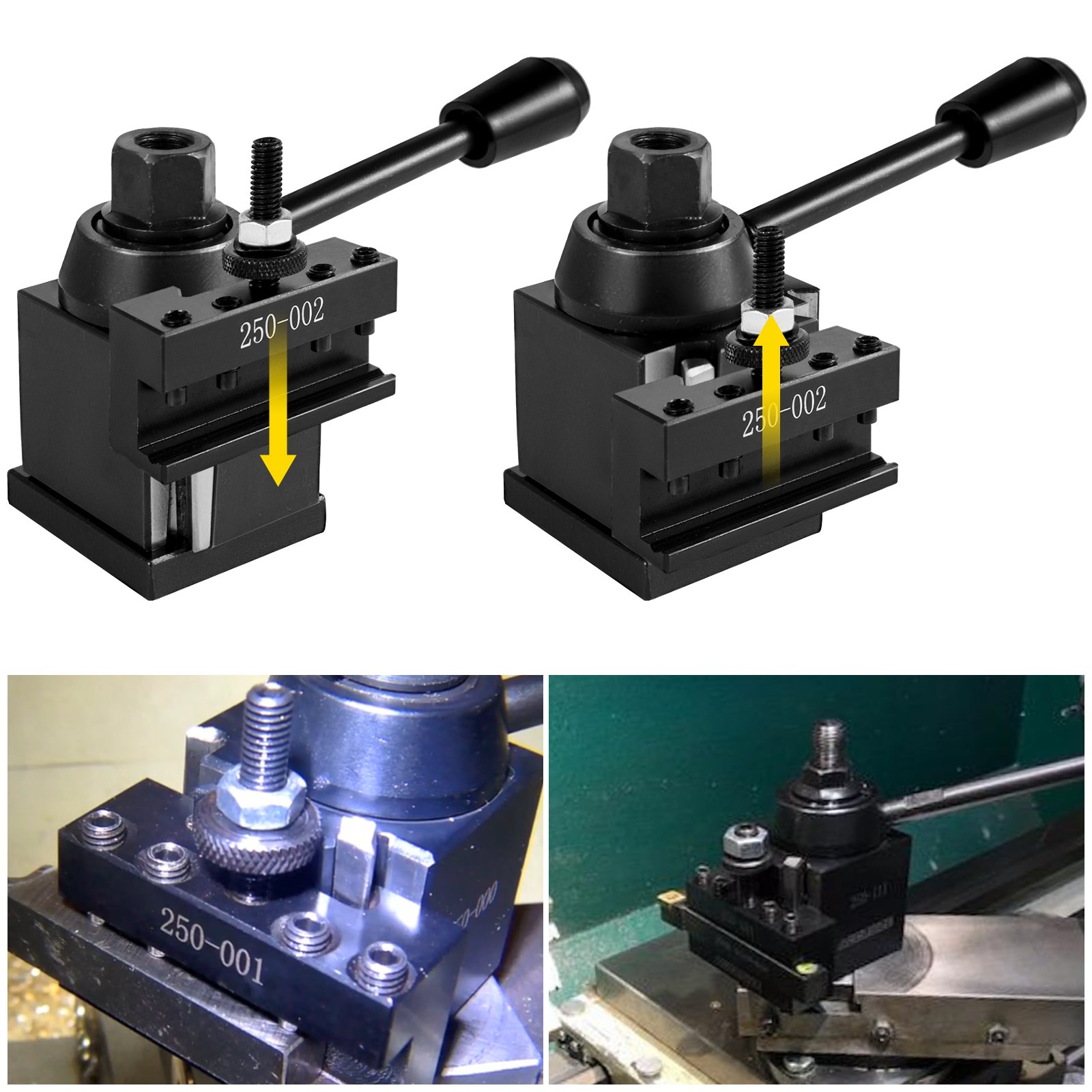 Vevor 6 Pcs Cambio Rápido De Herramientas Tipo Cuña Para Tornos De 200 Mm Acero