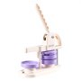 VEVOR Máquina para Fabricar Chapas 58/75 mm Cambio Rápido de Troqueles, Prensa de Pines para Crear Insignias, Llaveros, Regalos, Kit de 200 Conjuntos de Botones, con Cortador Circular, Libro Mágico