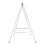 VEVOR Yoga Stand Frame, Max 140.6 kg Load Swing Stand, Triangular Structure Pull Up Stands, Aerial Silk Stands with Height Adjustable & Aluminum Frame Legs, Stainless Steel Top Bar