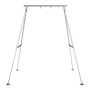 VEVOR Yoga Stand Frame, Max 140.6 kg Load Swing Stand, Triangular Structure Pull Up Stands, Aerial Silk Stands with Height Adjustable & Aluminum Frame Legs, Stainless Steel Top Bar